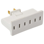 3-Outlet AC Adapter with Swivel Plug_noscript