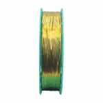 Decorative Metallic Twist Tie Ribbon, Gold