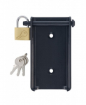 Black Wall Holder with Padlock for 175 Data Loggers_noscript