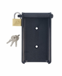 Black Wall Holder with Padlock for 176 Data Loggers