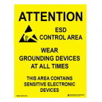 ESD Sign "Attention Control Area"_noscript