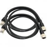 2 x RJ45 to M12 X Coded 1 m Adapter Cable_noscript
