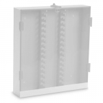 HPLC Storage Cabinet, White PVC Lockable 30 Column