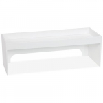 24" x 8" x 8" Step Shelf, White PVC