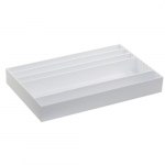 Pipette Storage Tray, White PVC, Large