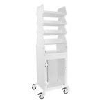 Tall Slanted Suture Cart with Clear Door_noscript