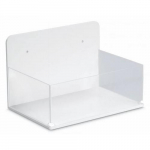Lab Box with Magnetic Mount, White PVC, Clear Acrylic_noscript