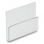 Chart or Tablet Holder, Wall-Mount, Clear