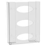 Glove Box Holder, Triple, Two Sided Clear_noscript