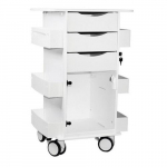 Core DX Cart with Hinged Door, White