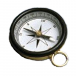 Glass Magnetic Compass Top