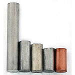 Set of 5 Equal Mass Metal Cylinders_noscript