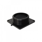 3" MPT ABS Black Flanged Valve Fitting
