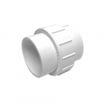 2" PVC White Standard Union Adapter with Slip Ends