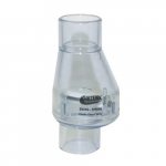 1" Clear Swing/Spring Check Valve with Slip Ends