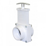 PVC White FPT x FPT Ends Gate Valve w/ Paddle & Handle