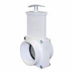 PVC White FPT x FPT Ends Gate Valve w/ Paddle & Handle