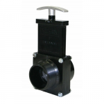 ABS Black FPT x MPT Ends Gate Valve w/ Paddle & Handle