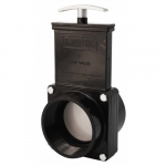 ABS Black FPT x Slip Ends Gate Valve w/ Paddle & Handle
