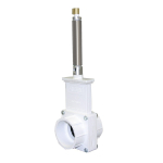 2" Pneumatic Valve with Plastic Paddle and PE Seals_noscript