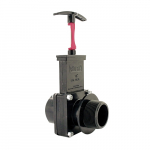 ABS Black FPT x MPT Ends 3-Piece Gate Valve Assembly