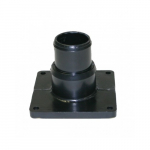 1-1/2" ABS Black Step Down Adapter with Flange_noscript