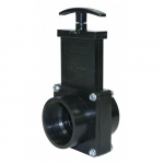 ABS Black FPT x Slip Ends Gate Valve w/Paddle & Handle