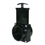 ABS Black FPT x FPT Ends Gate Valve w/Paddle & Handle