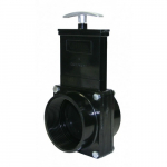 ABS Black FPT x FPT Ends Gate Valve w/ Plastic Paddle