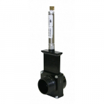 2" ABS Black FPT x MPT Ends Pneumatic Gate Valve