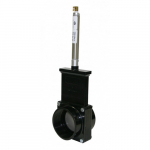 3" ABS Black FPT x FPT Ends Pneumatic Gate Valve