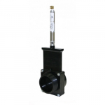 3" ABS Black FPT x MPT Ends Pneumatic Gate Valve