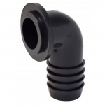 1-1/4" ABS Black Barbed Fill Elbow Adapter
