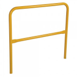 Aluminum Pipe Safety Railing 48" Long, Yellow