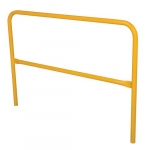 Aluminum Pipe Safety Railing 60" Long, Yellow