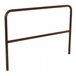 Aluminum Pipe Safety Railing 72" Long, Brown_noscript