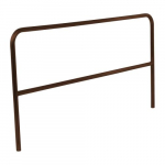 Aluminum Pipe Safety Railing 84" Long, Brown_noscript