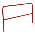 Aluminum Pipe Safety Railing 84" Long, Red_noscript