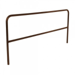 Aluminum Pipe Safety Railing 96" Long, Brown_noscript