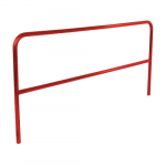 Aluminum Pipe Safety Railing 96" Long, Red_noscript