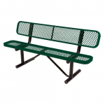 Bench Expanded Metal 96" Green_noscript
