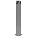 BOL Series 48" Gray Bollard for Steel Pipe_noscript