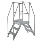 Aluminum Crossover Ladder, 3 Step, 14" Top Step_noscript