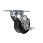 Cast Iron Caster, Swivel with Brake