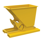 Steel Medium Duty Dump Hopper, Yellow_noscript