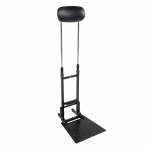 Steel Ergonomic Lumbar Support Stand, 275 Lb, Black