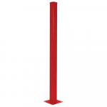 2 Rib Rail Drop-In Post, Red, 72" Height