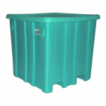 Bulk Container Jade Green 45x45x45.5"_noscript