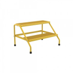 Alum Yellow Wide 2 Step Stand Knock Down_noscript