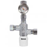 3/8" Lead Free Mixing Valve with Gauge